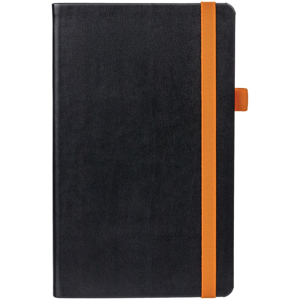 Ежедневник Ton недатированный, черный с оранжевым / Миниатюра WWW (1000)