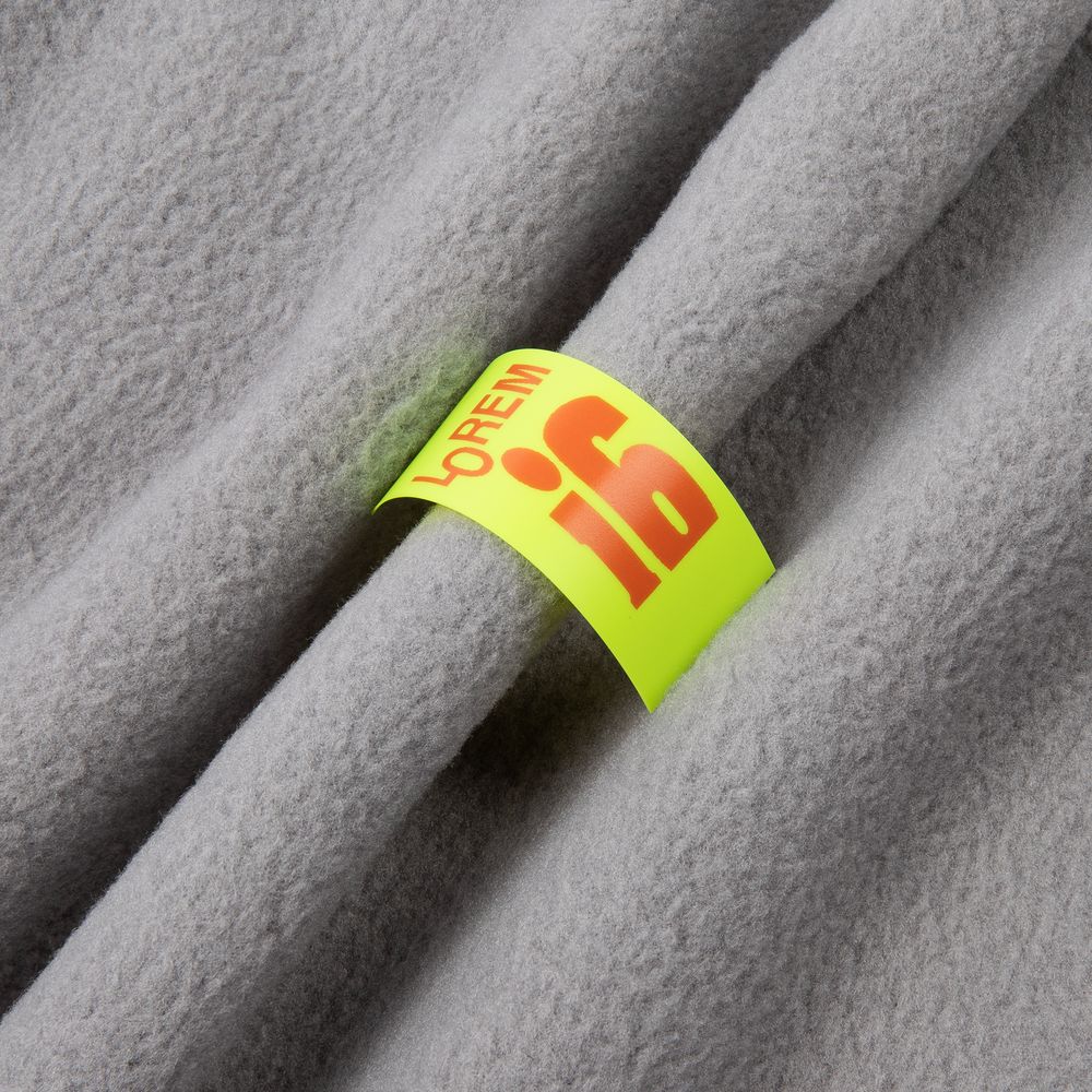 Лейбл силиконовый Biguna, S, желтый неон / Миниатюра WWW (1000)