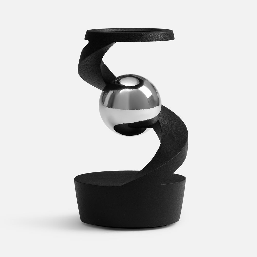 Настольный антистресс Mindflow, черный с серебристым / Миниатюра WWW (1000)