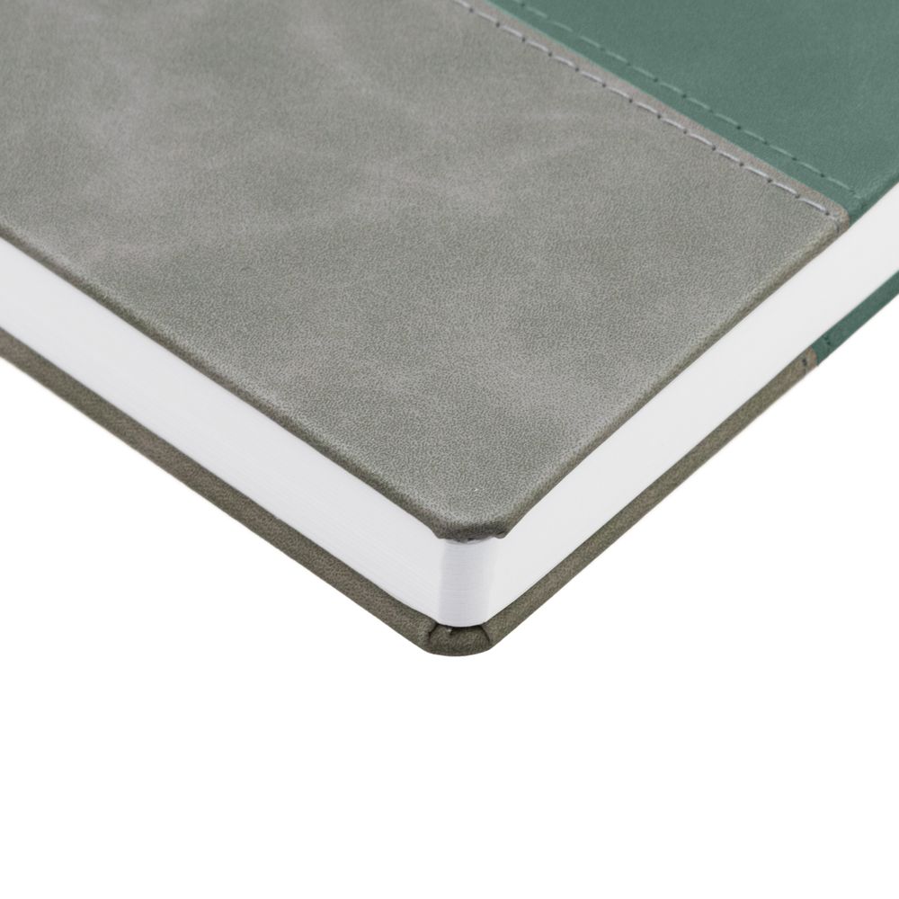 Ежедневник Horizon, недатированный, серый с зеленым / Миниатюра WWW (1000)