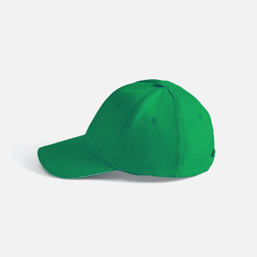 Бейсболка Buffalo, ярко-зеленая с белым / Миниатюра WWW (1000)