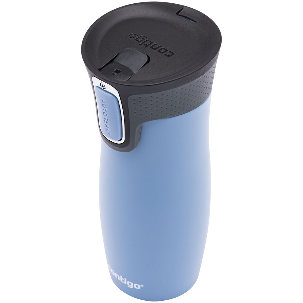 Термостакан Contigo West Loop, вакуумный, серо-голубой / Миниатюра WWW (1000)