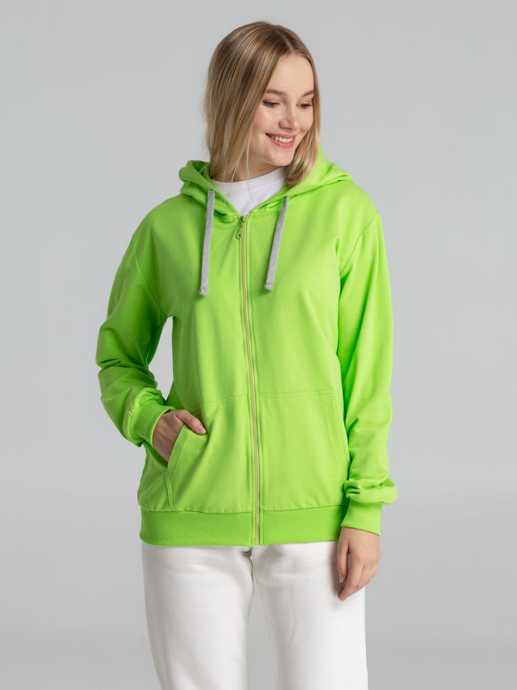 Толстовка на молнии с капюшоном Unit Siverga, зеленое яблоко / Миниатюра WWW (1000)