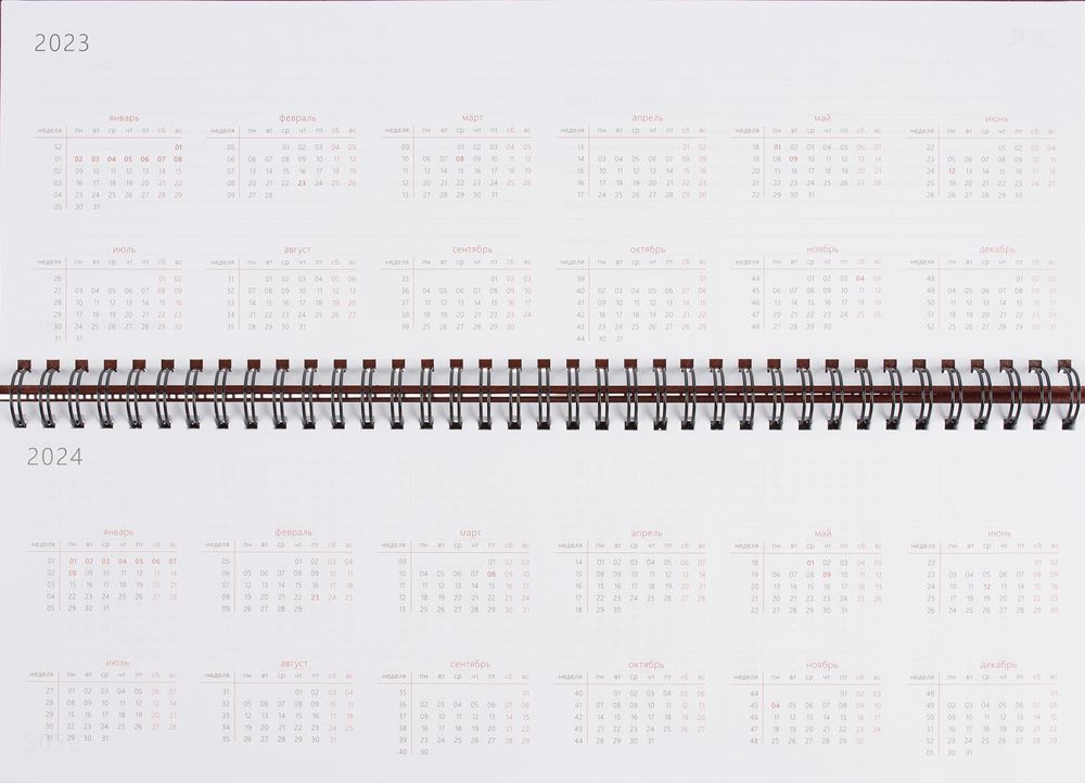 Планинг Nebraska, недатированный, красный / Миниатюра WWW (1000)