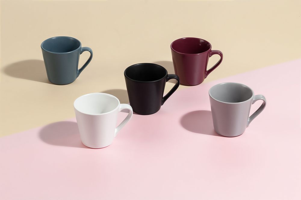 Кружка Modern Bell, матовая, серо-синяя / Миниатюра WWW (1000)