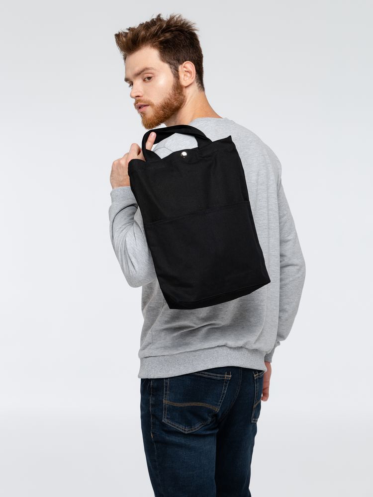 Сумка холщовая через плечо Artspace, черная / Миниатюра WWW (1000)