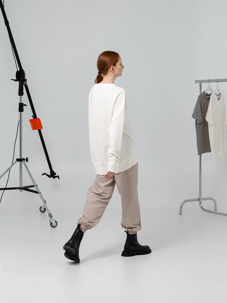 Свитшот унисекс Kosmos 1.0, молочно-белый / Миниатюра WWW (1000)