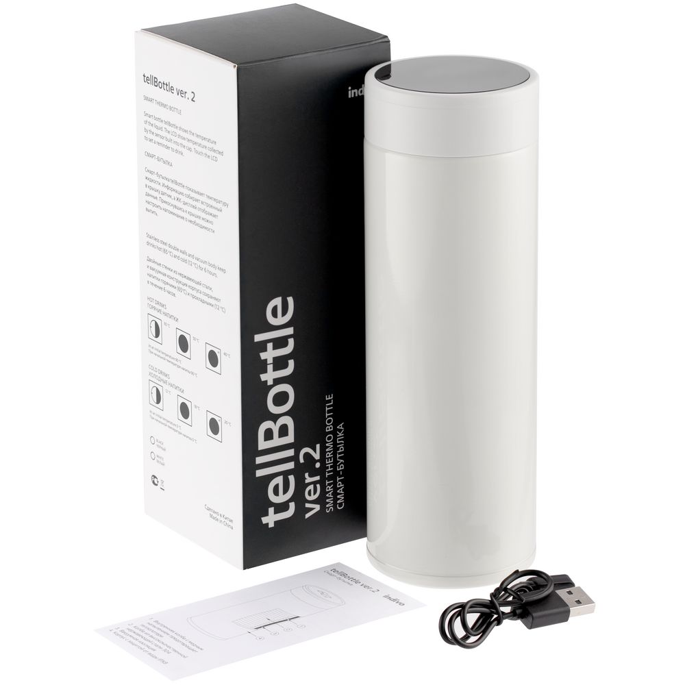 Умный термос tellBottle ver.2, белый / Миниатюра WWW (1000)