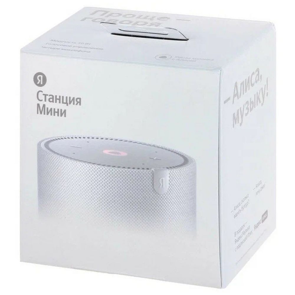 Умная колонка «Новая Яндекс Станция Мини», серая / Миниатюра WWW (1000)