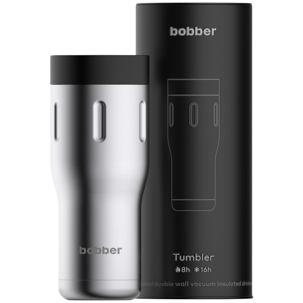 Термостакан Tumbler 470, вакуумный, стальной матовый / Миниатюра WWW (1000)