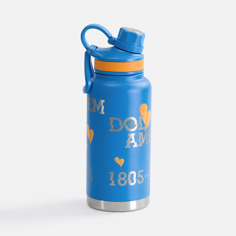 Термобутылка Fujisan XL, синяя / Миниатюра нанесения (1000)