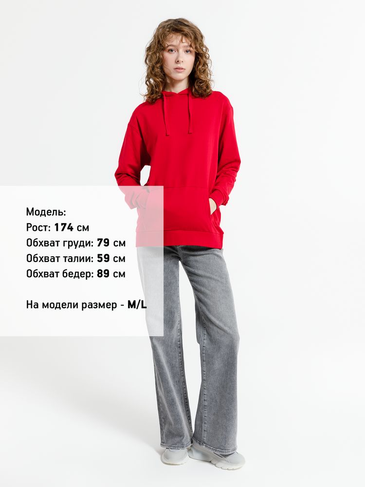 Худи унисекс Westray, красное / Миниатюра модельного (1000)