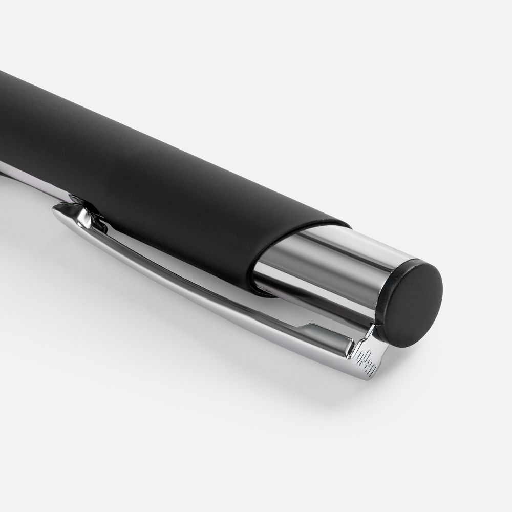 Ручка шариковая Keskus Soft Touch, черная / Миниатюра WWW (1000)