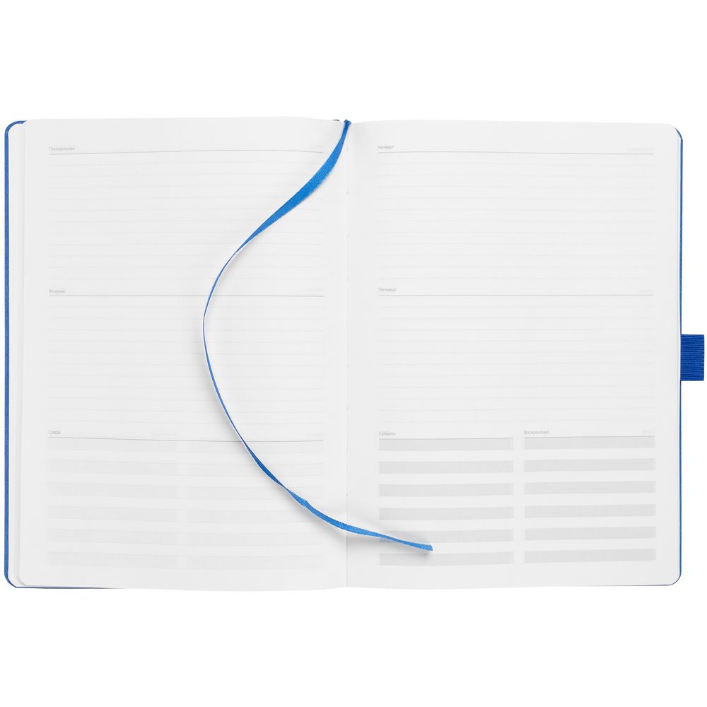 Еженедельник Lucky, недатированный, светло-синий / Миниатюра WWW (1000)