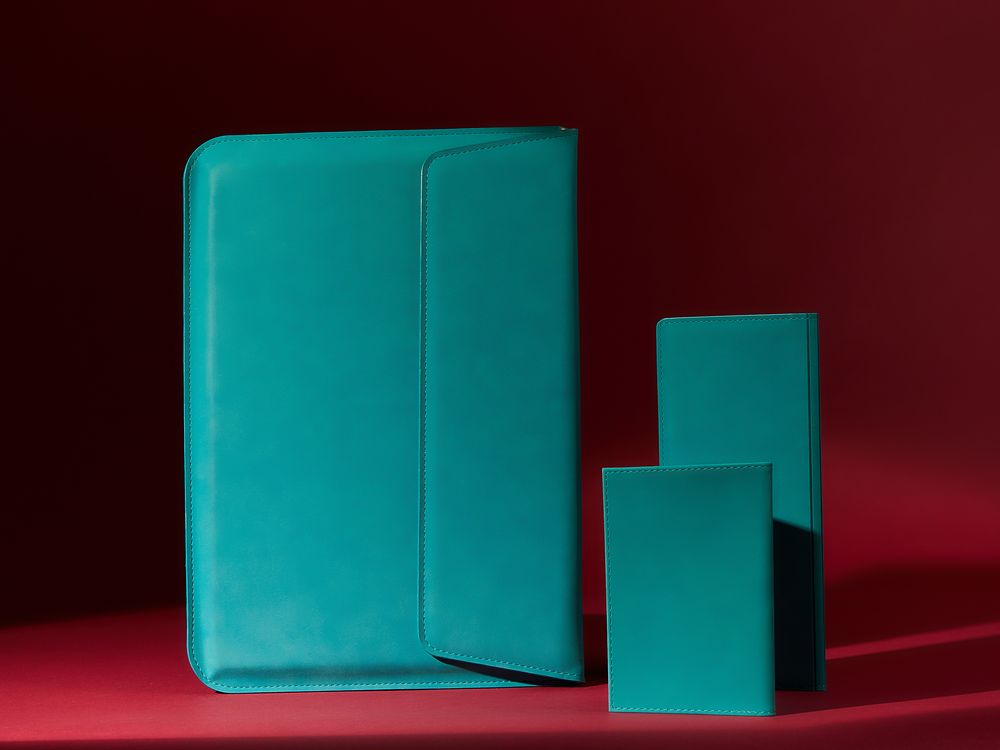 Чехол для ноутбука Nubuk, бирюзовый / Миниатюра WWW (1000)