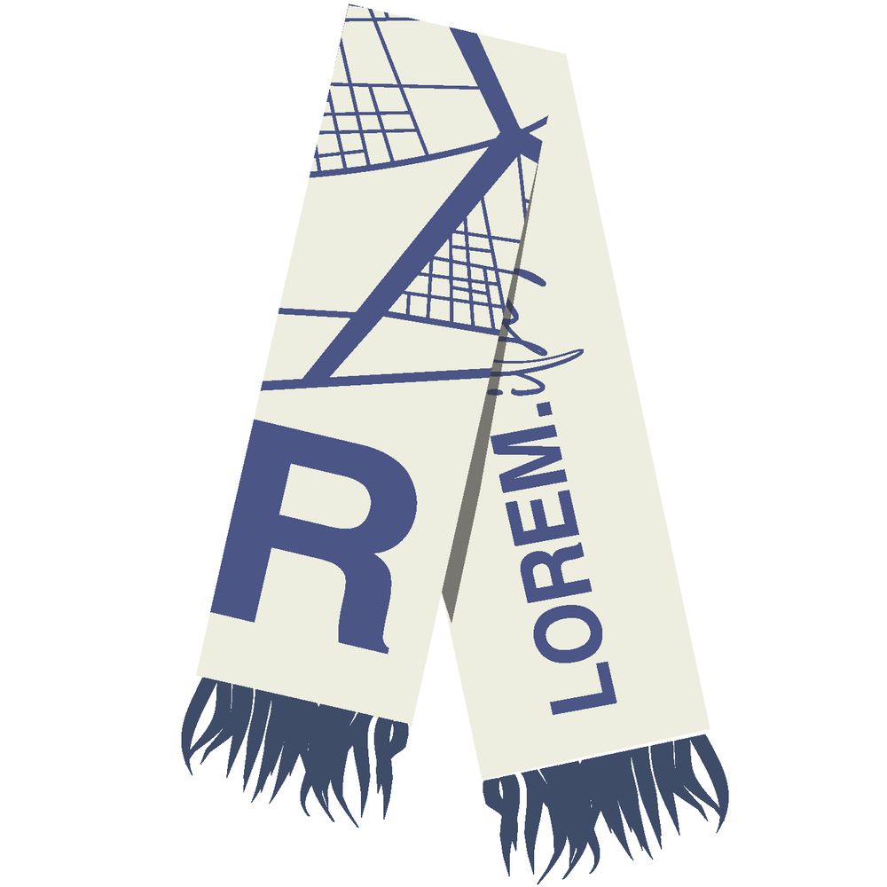 Шарф на заказ Tricksy Classic Fint, L, полушерсть / Миниатюра WWW (1000)