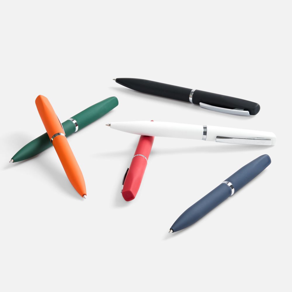 Ручка шариковая Bolt Soft Touch, оранжевая / Миниатюра WWW (1000)