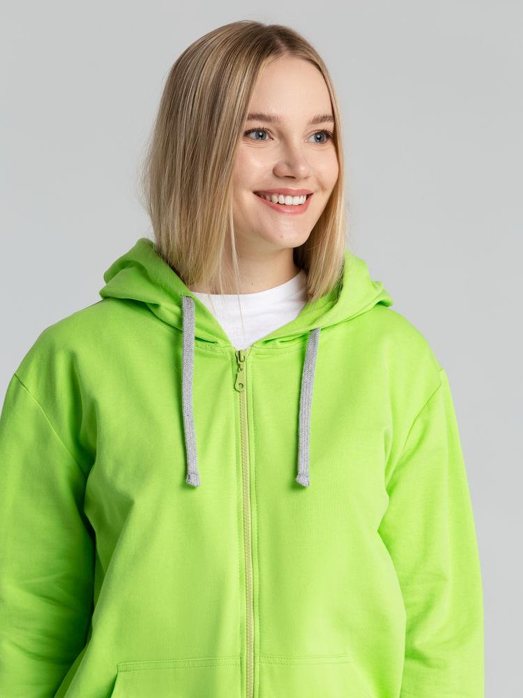 Толстовка на молнии с капюшоном Unit Siverga, зеленое яблоко / Миниатюра WWW (1000)