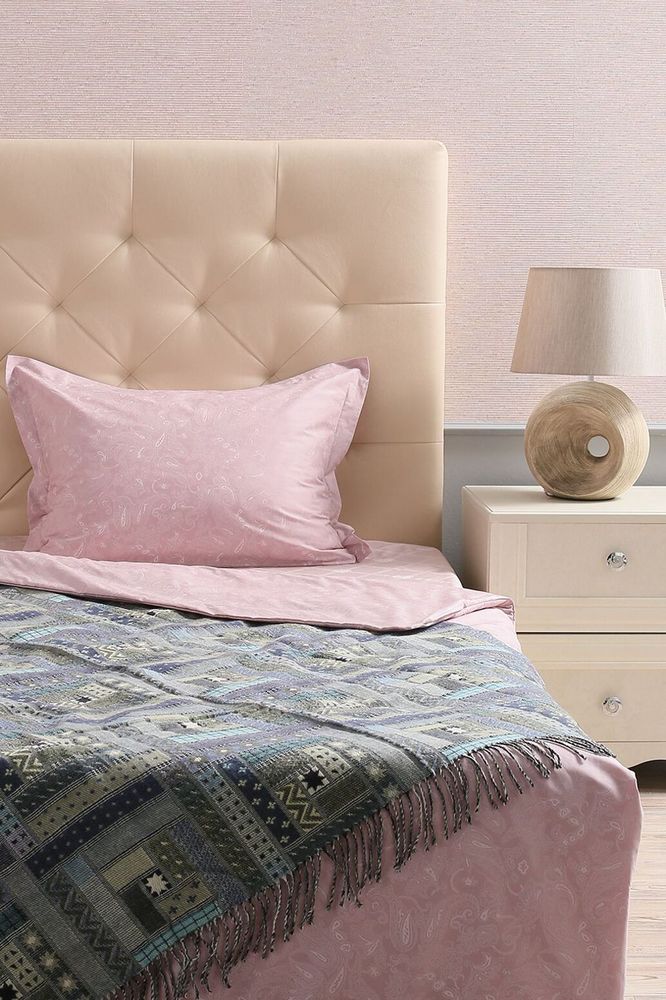 Плед Baltimora, синий с серым / Миниатюра WWW (1000)