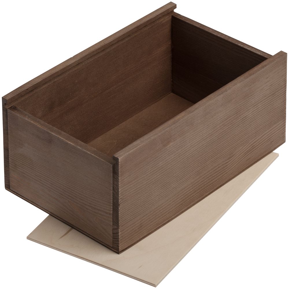 Деревянный ящик Boxy, малый, тонированный / Миниатюра WWW (1000)