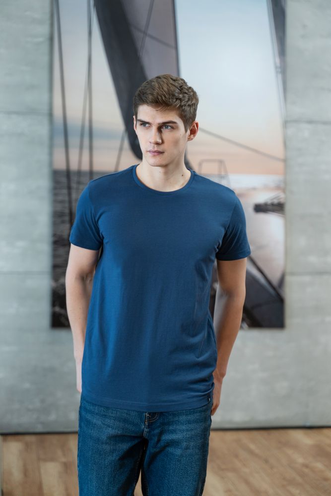 Футболка мужская American U, светлый меланж / Миниатюра WWW (1000)