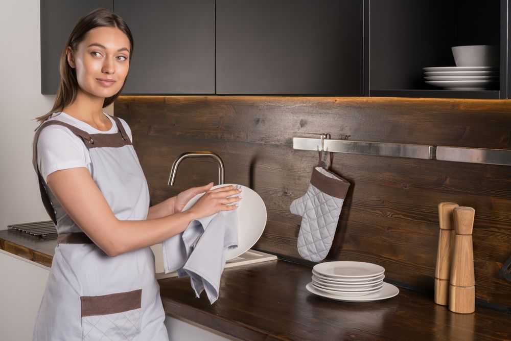 Набор кухонных полотенец Keep Palms, персиковый / Миниатюра WWW (1000)