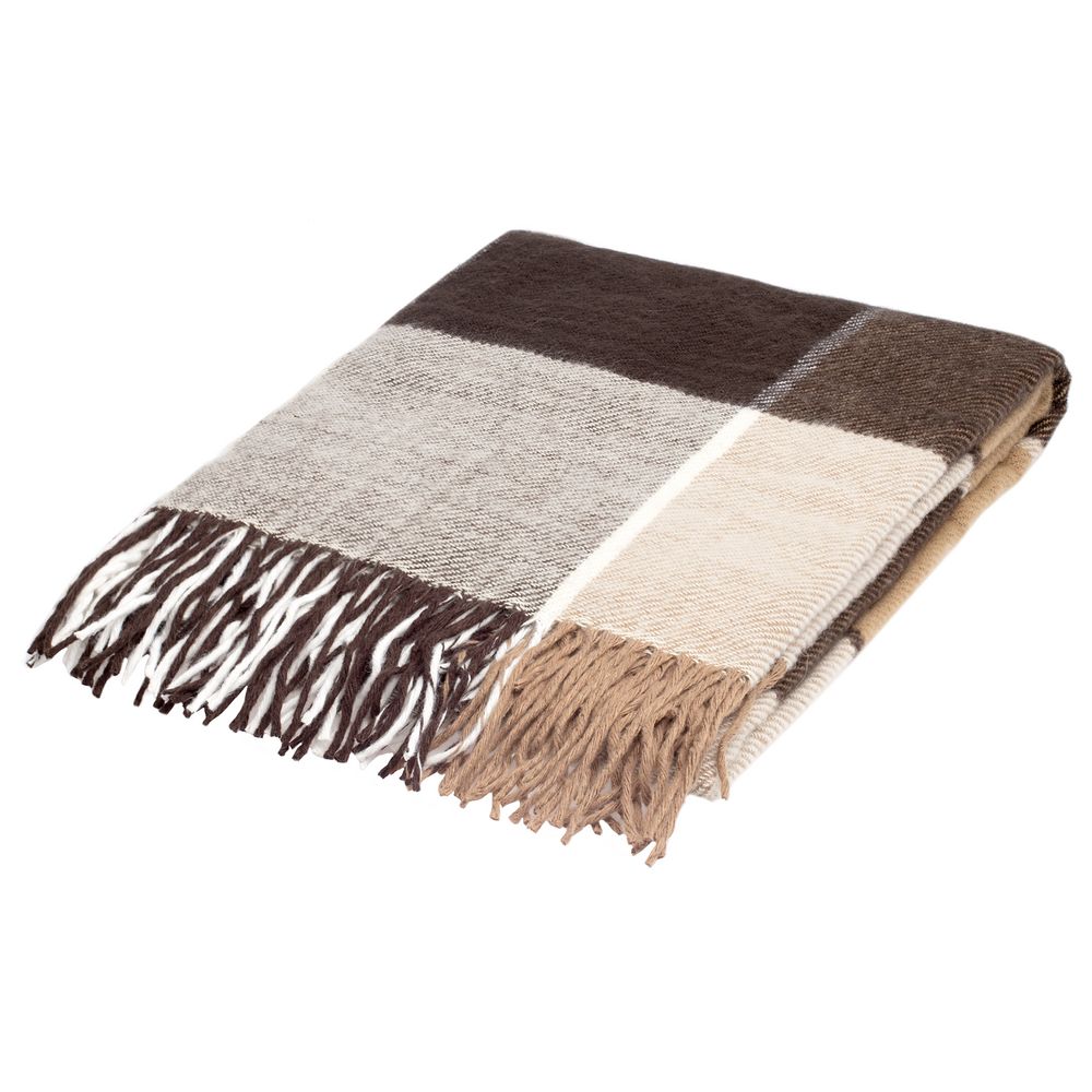 Плед Edinburgh, бежево-коричневый / Миниатюра WWW (1000)