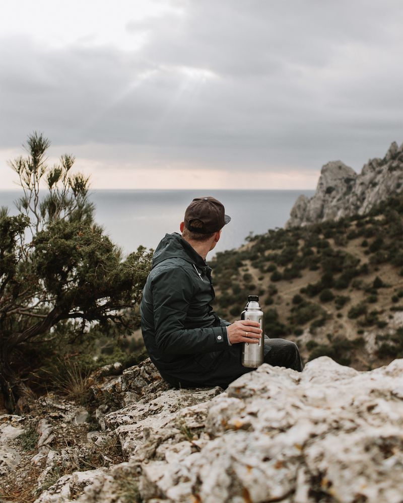 Термос Flask 1000, вакуумный, стальной матовый / Миниатюра WWW (1000)