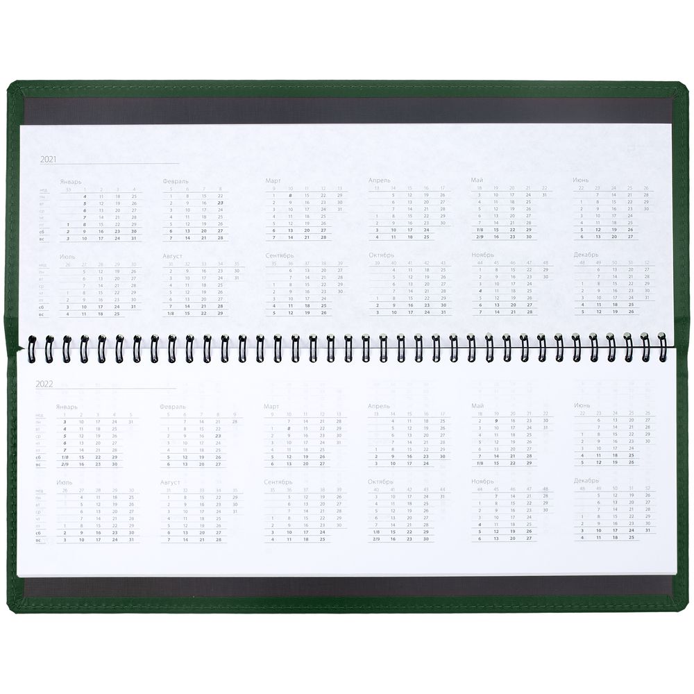 Планинг Latte, недатированный, зеленый / Миниатюра WWW (1000)