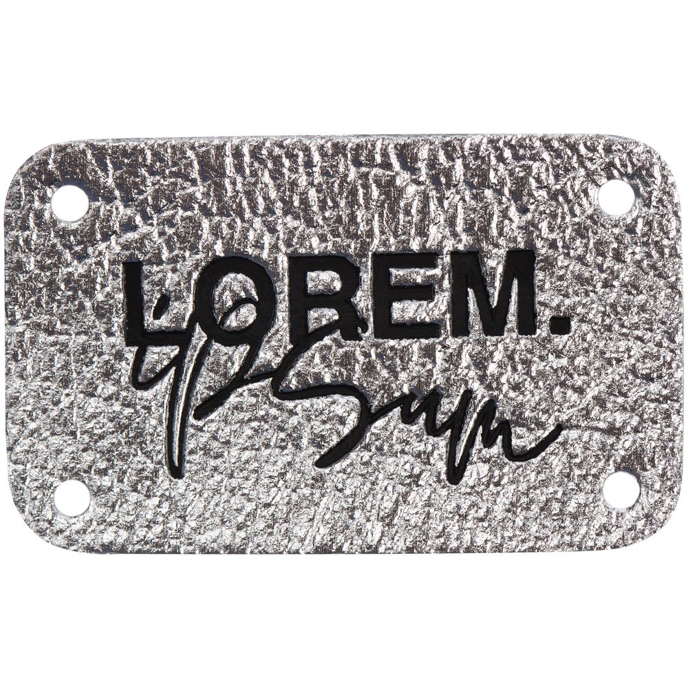 Лейбл Corolla Metal, S, серебряный / Миниатюра WWW (1000)