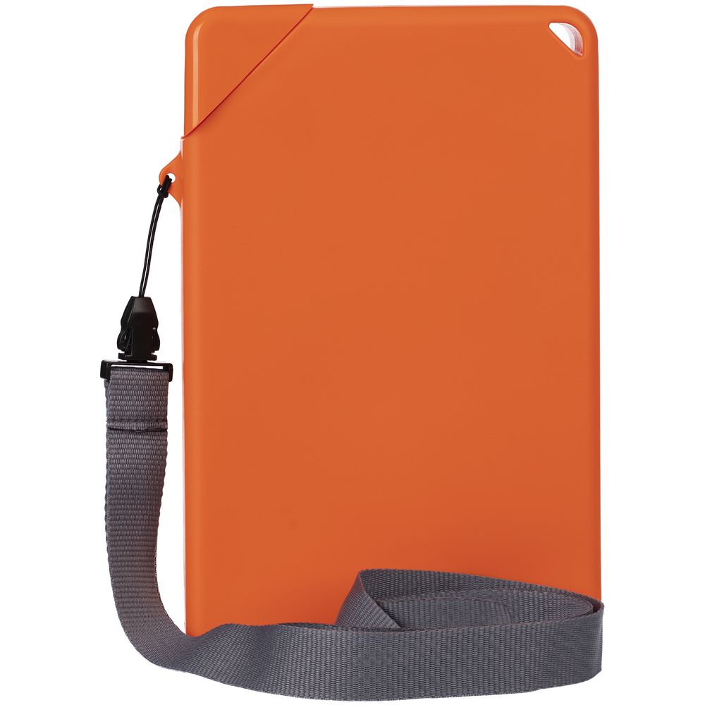 Плоская бутылка для воды Flacon, оранжевая / Миниатюра WWW (1000)