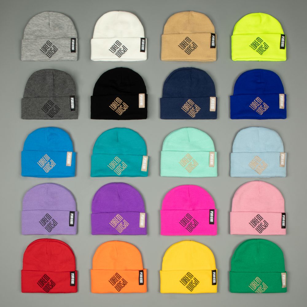 Шапка Urban Flow, желтая / Миниатюра нанесения (1000)