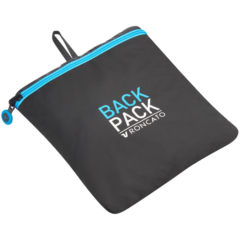 Складной рюкзак Compact Neon, черный с голубым / Миниатюра WWW (1000)