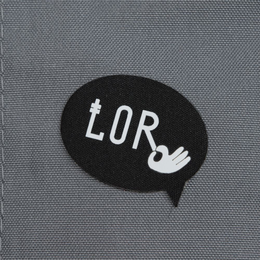 Наклейка тканевая Lunga Bubble, M, черная / Миниатюра нанесения (1000)