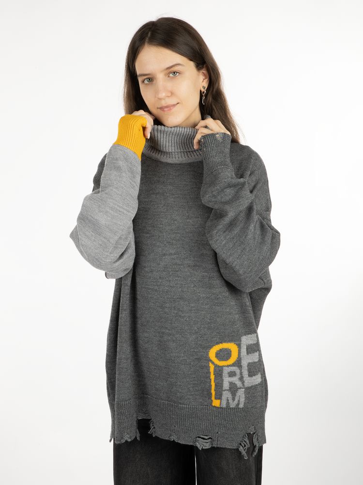 Свитер оверсайз Tricksy Net Grange на заказ, полушерсть / Миниатюра WWW (1000)
