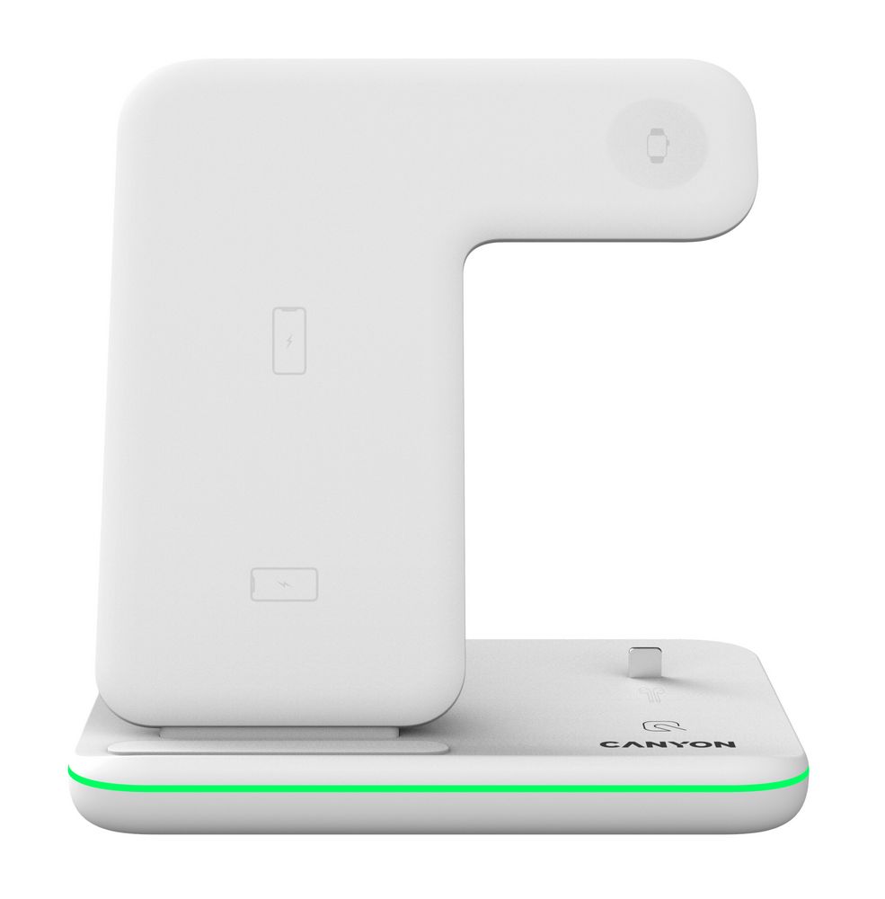 Беспроводная зарядная станция Canyon 302, белая / Миниатюра WWW (1000)