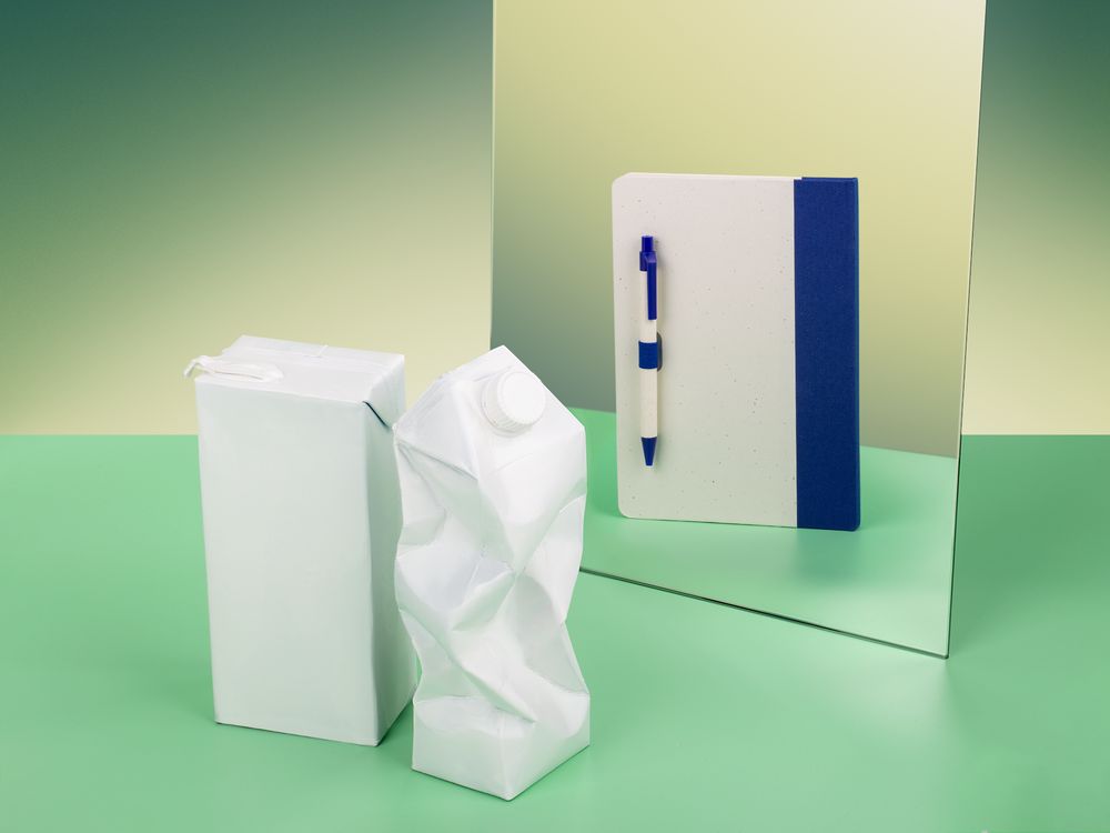 Ручка шариковая MilkMake, синяя / Миниатюра имиджевого (1000)