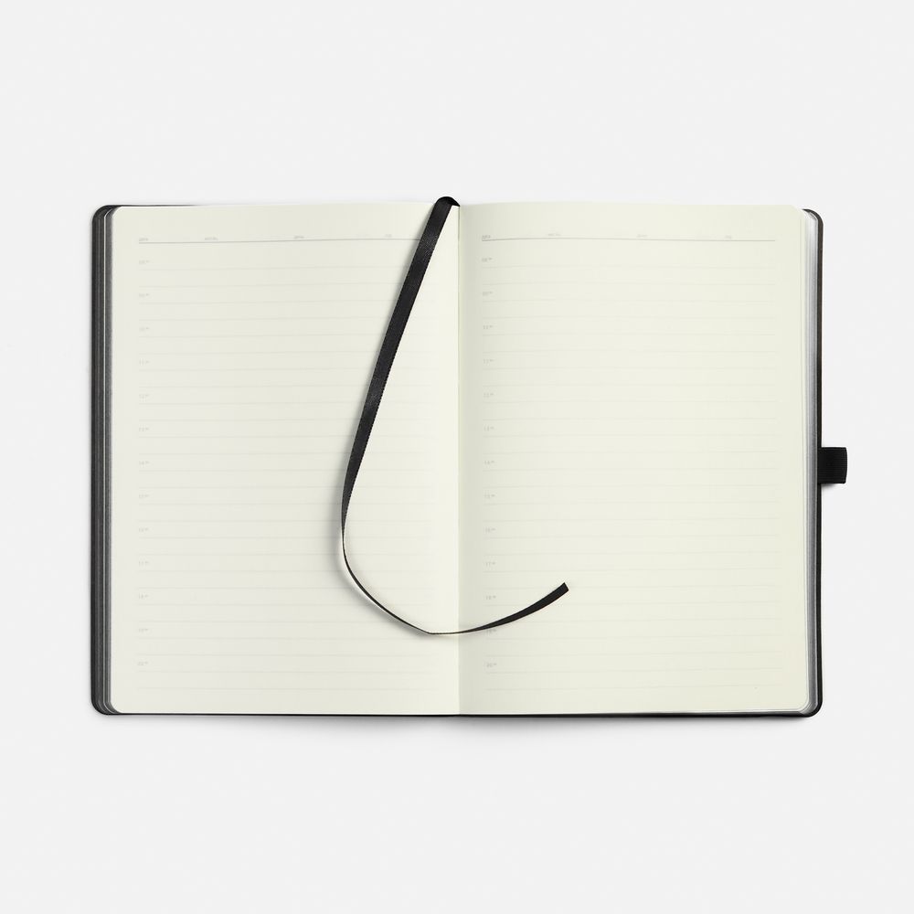 Ежедневник Peel Flex, недатированный, черный / Миниатюра WWW (1000)