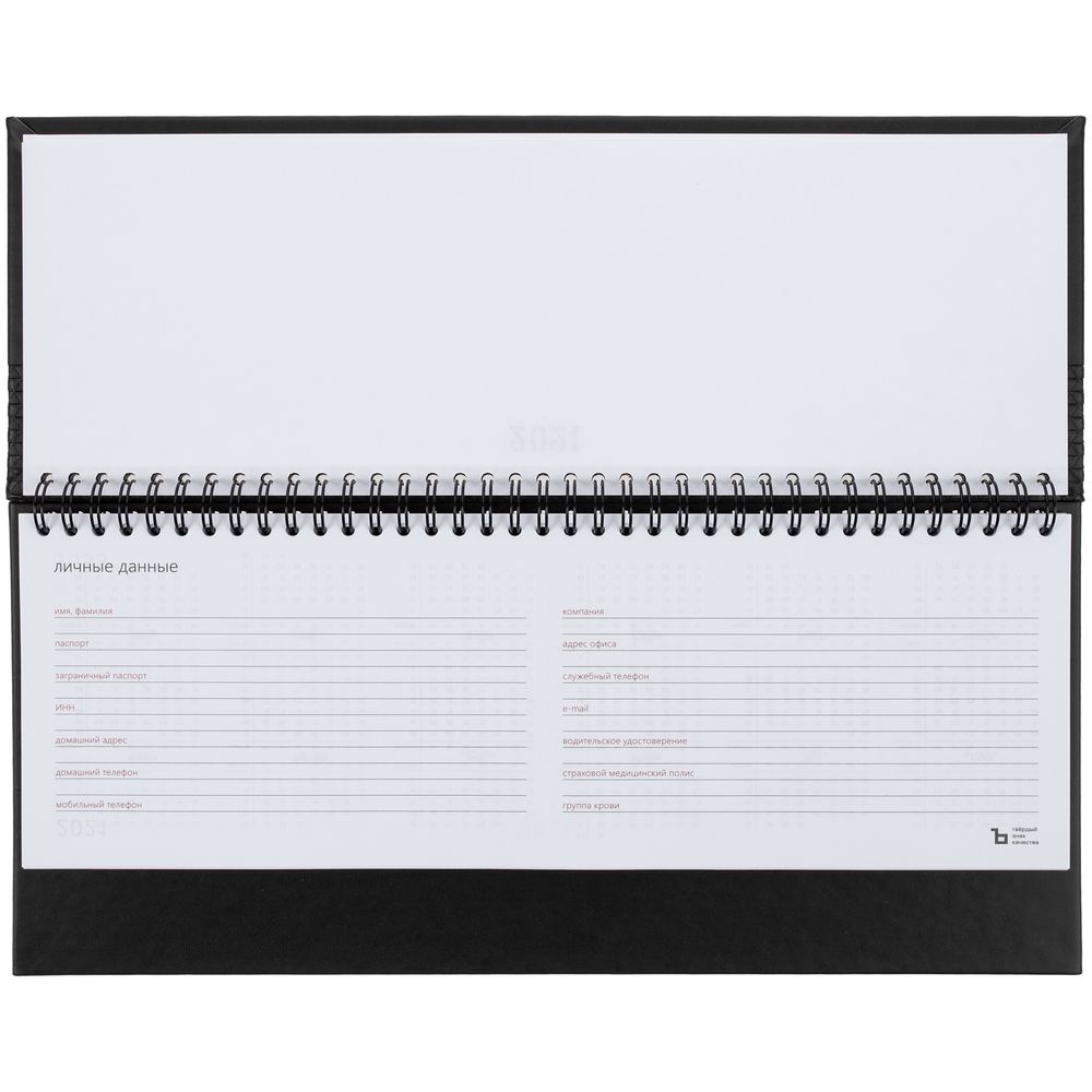 Планинг Brand, датированный, черный / Миниатюра WWW (1000)