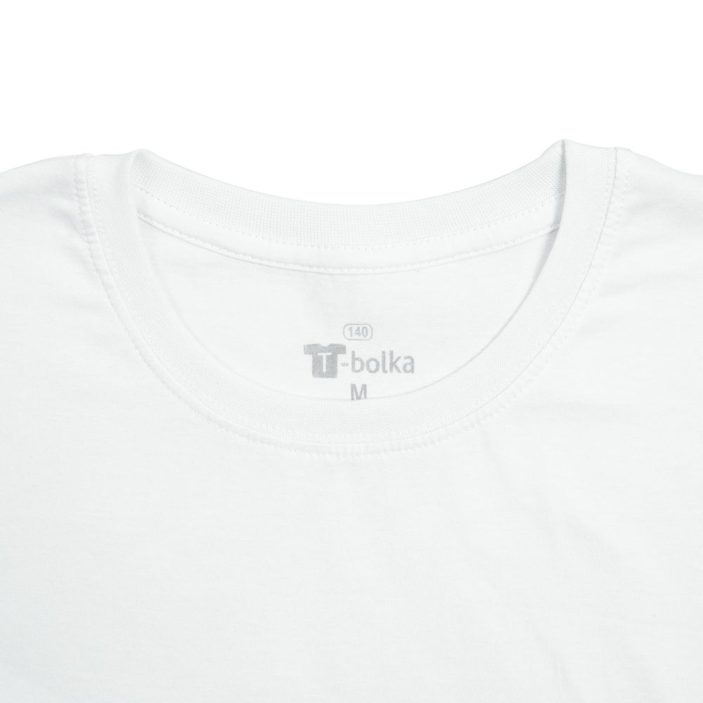 Футболка унисекс T-bolka 140, белая (холодный оттенок) / Миниатюра WWW (1000)