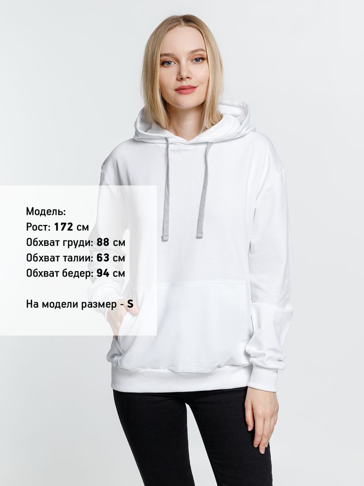 Толстовка с капюшоном Kirenga, белая (белоснежная) / Миниатюра WWW (1000)
