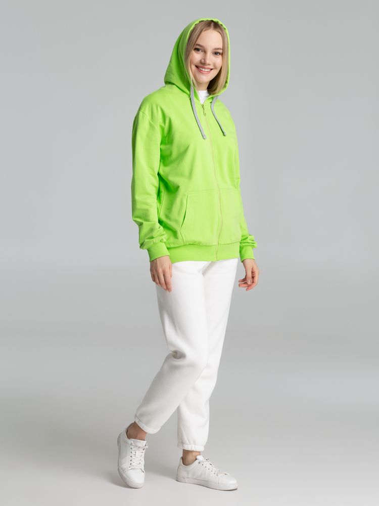 Толстовка на молнии с капюшоном Unit Siverga, зеленое яблоко / Миниатюра WWW (1000)