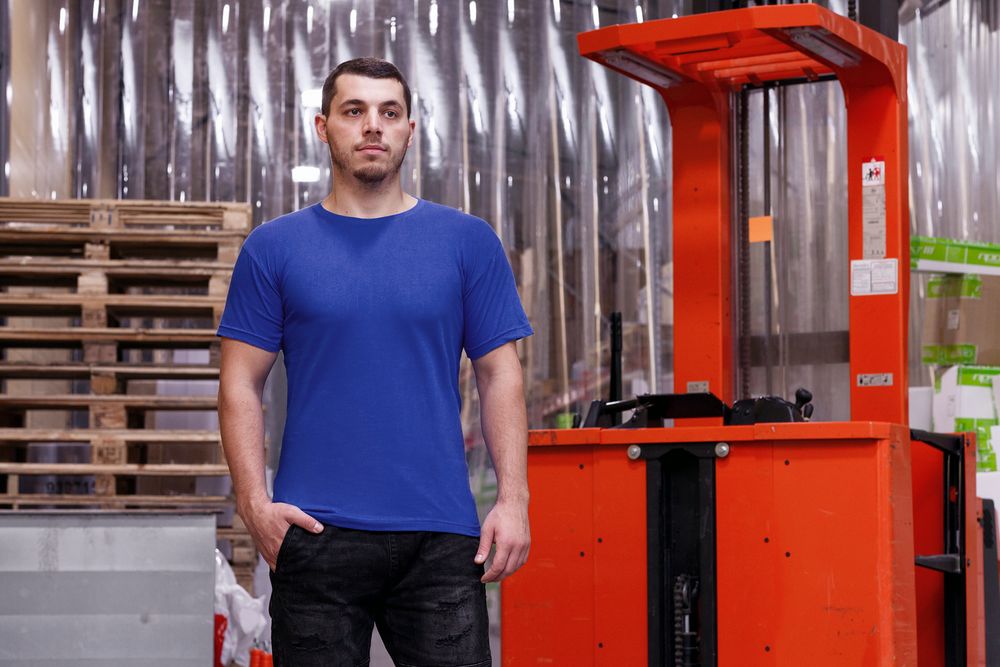 Футболка унисекс T-Bolka 180, ярко-синяя / Миниатюра WWW (1000)