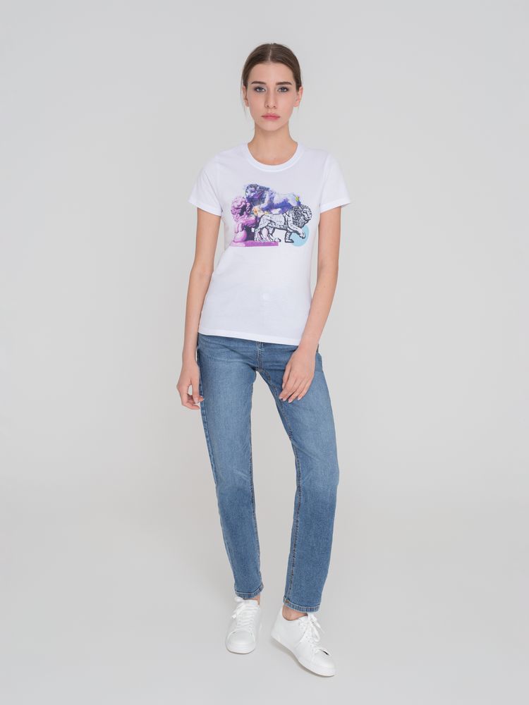 Футболка LionMe, женская, белая / Миниатюра WWW (1000)