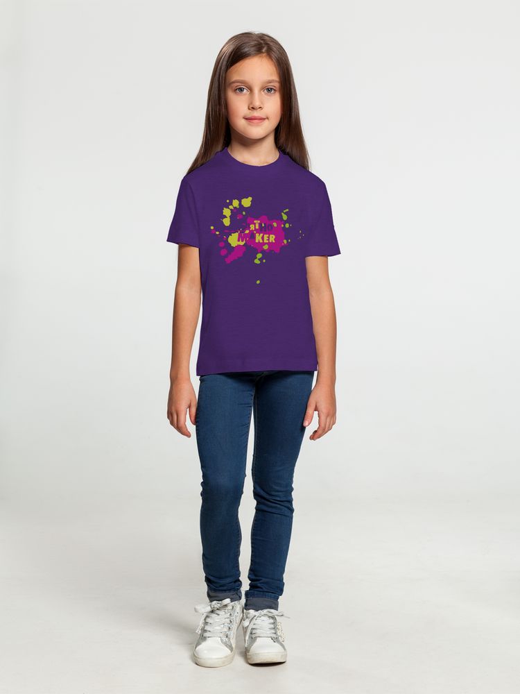 Футболка детская «Пятно Maker», фиолетовая / Миниатюра WWW (1000)