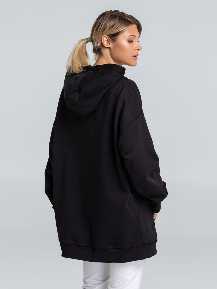 Худи оверсайз Art Broke My Heart, черное / Миниатюра WWW (1000)