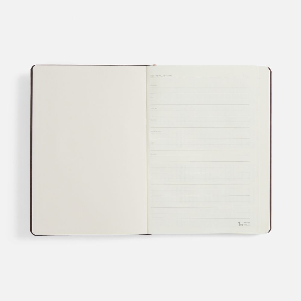 Ежедневник Urban Hard, недатированный, коричневый / Миниатюра WWW (1000)