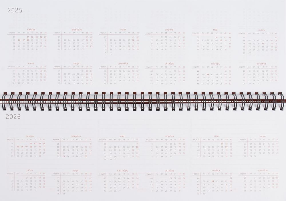 Планинг Nebraska, недатированный, красный / Миниатюра WWW (1000)