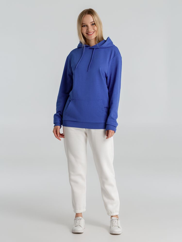 Толстовка с капюшоном унисекс Hoodie, ярко-синий меланж / Миниатюра WWW (1000)