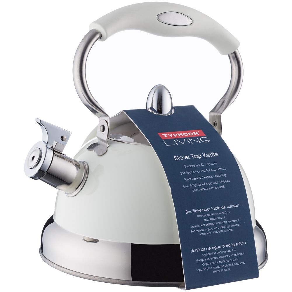 Чайник со свистком Living, кремовый / Миниатюра WWW (1000)